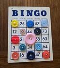 Vintage & Modern Button Lot on Bingo Cards Free Shipping — photo 4