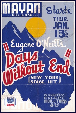 Days Without End 1934 Vintage Federal Theatre Project Poster Art Wall