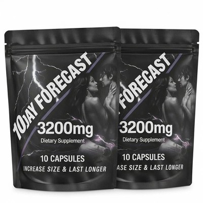(2 pack) 10 Day Forecast Extreme Potency Male Enhancement Pills for man - 20 ct