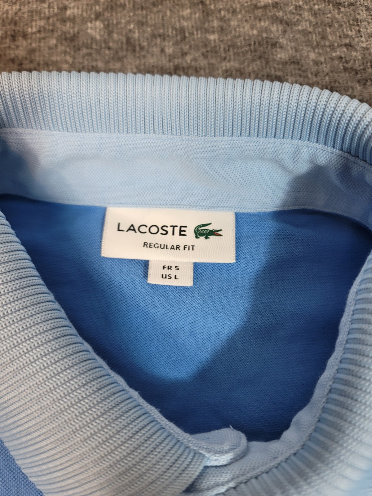 Lcoste Smart Paris Petit Piqué Mens Size L Blue Golf Tennis Polo Shirt   thumbnail 6