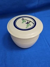 VTG Art Pottery French BUTTER BELL Keeper Crock Country Farmhouse Artist Signed