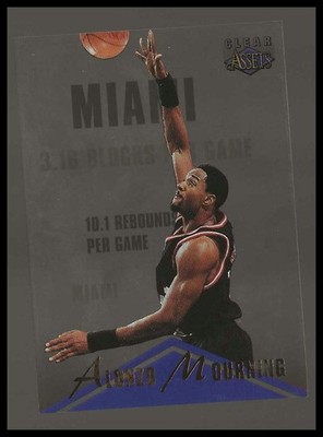 1996 Classic Clear Assets #4 Alonzo Mourning