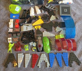 LEGO Space Lot Blacktron M-Tron Police Alpha Team Partial Sets Used Vintage