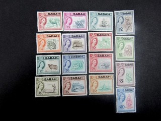 nystamps British Malaya Sabah Stamp # 1 16 Mint OG NH G28y774
