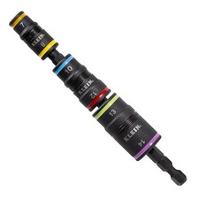 Klein Tools 32933M 6-in-1 Impact Socket Set Features 3 Flip One Size, Multi 