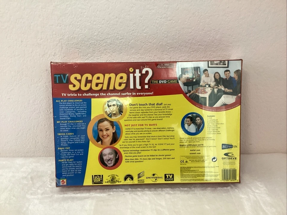 TV Scene It? The DVD Board Game - Factory Sealed - Mattel #7270 - Image 2 of 4