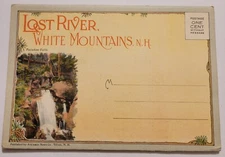 Vintage Postcard FOLDER Album LOST RIVER-WHITE MOUNTAINS, NH E5 