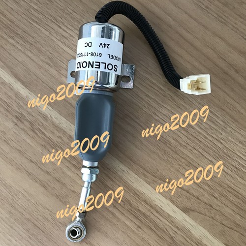 24V Solenoid Valve 6108-1115030 for YUCHAI YC85 YC135 Excavator 1-Year Warranty - Picture 2 of 6