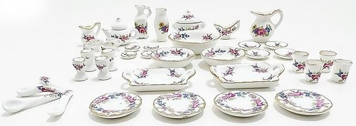Set Cucina in Ceramica Misura Piccola per Fingere di Giocare e Decorare Fatto a Mano (D) - Foto 6 di 7
