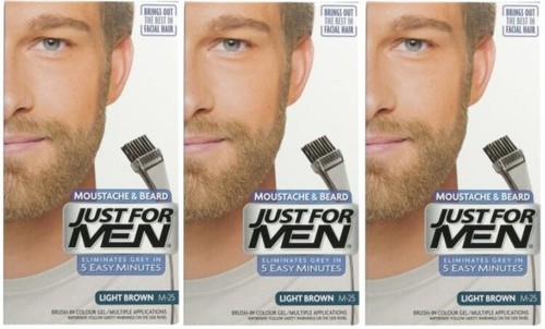 3 Pack Just For Men Colour Dye Gel Moustache and Beard - Genuine - Picture 29 of 60