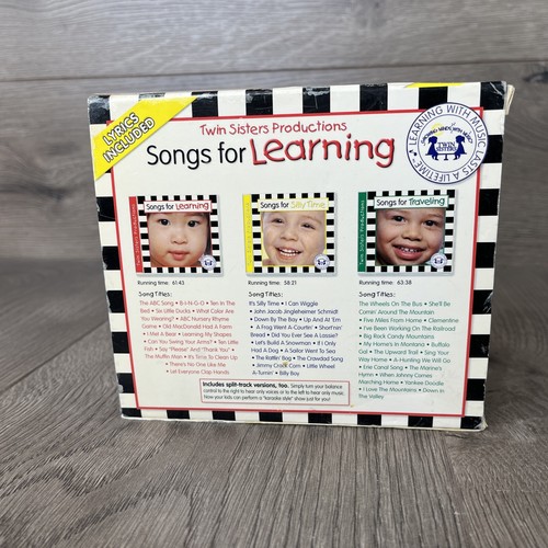 Songs For Learning Box Set (CD, 3 Discs) Learning, Silly Time, Traveling - Picture 4 of 9