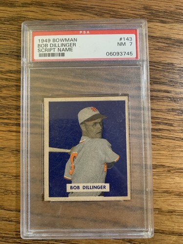 1949 Bob Dillinger [Script Name on Back] #143