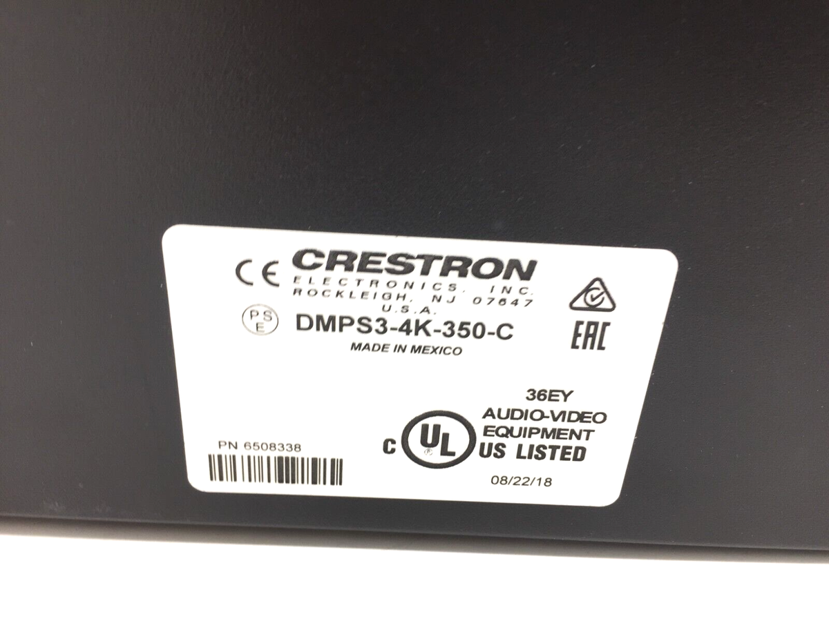 CRESTRON DMPS3-4K-350-C 4K Digital Media Presentation system CRESTRON DMPS3-4K-350-C 4K Digital Media Presentation system