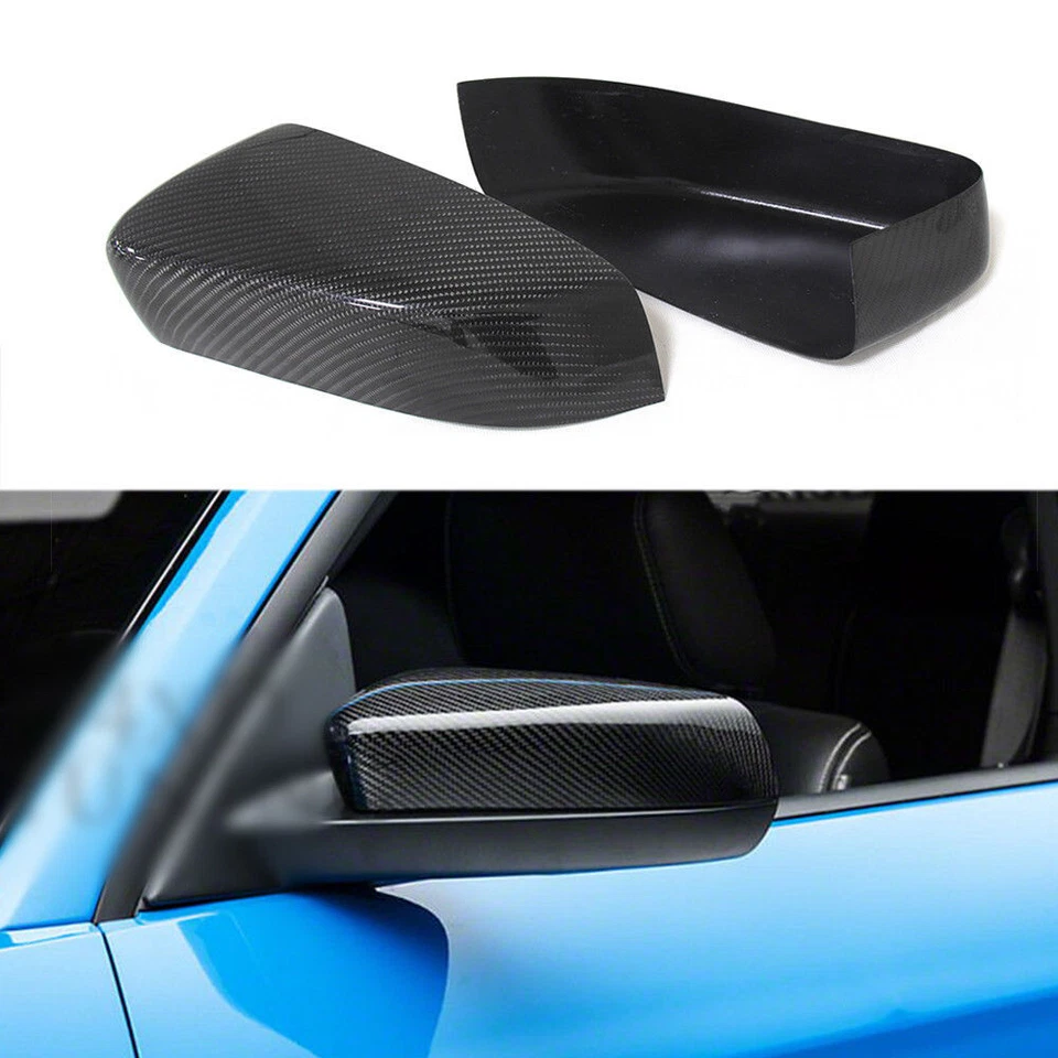 Cubierta de espejo retrovisor de fibra de carbono para Ford Mustang GT/Coupe 2007-2013 par adicional Foto 3 de 4