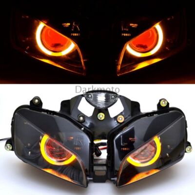 Phares Avant Angel/Devil Eyes Pour Honda CBR600RR 2013-2018 - HID - Neuf Sodamor
