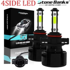 5202 2504 H16 LED Fog Light Headlight Kit Bulbs Bright White 6000K High/Low Beam