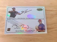 2003 Bowman's Best Double Play Felix Sanchez Darrell Rasner Rookie Autograph $$$