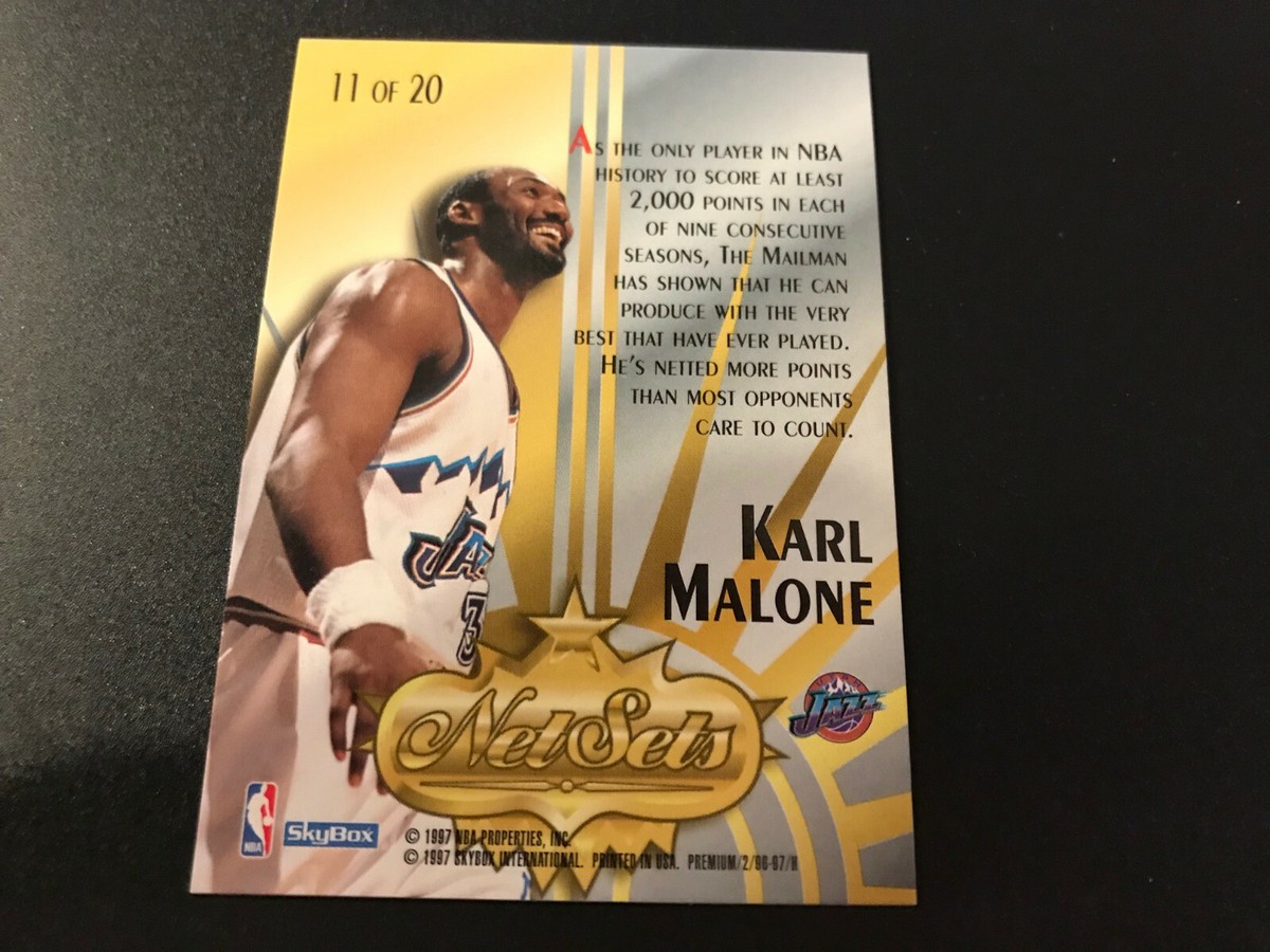 シングルカード NBA Karl Malone 11 1997-98 Skybox Premium Net Sets #11 Karl Malone JAZZ | eBay
