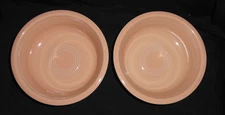 2 Homer Laughlin Fiesta Coupe Soup/Cereal Bowls ~ Apricot ~ USA by HLC