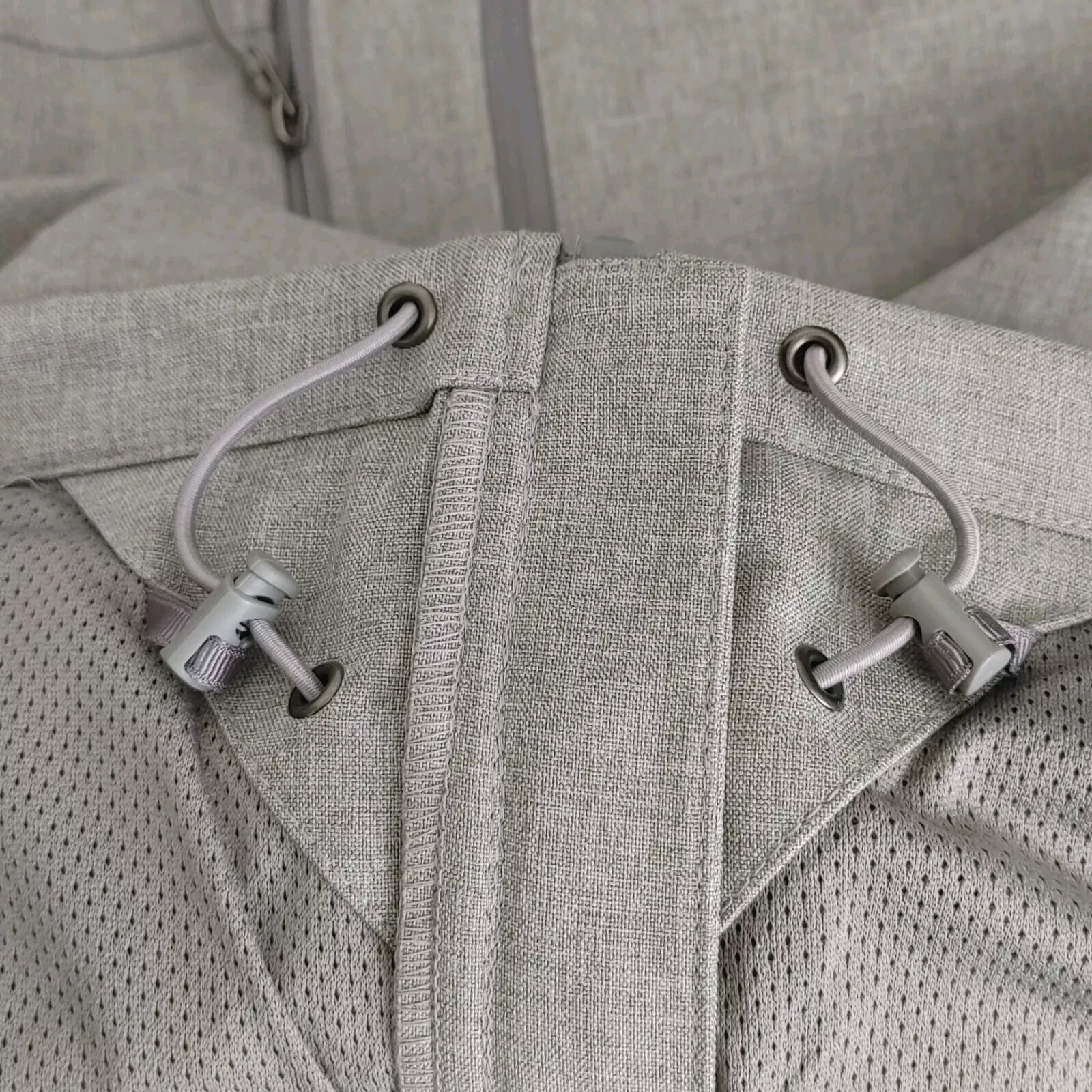 Black Rivet Soft Shell Jacket Front Full Zip Grey… - image 5