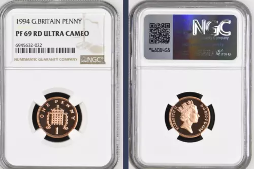 1994 1p One Pence Proof NGC PF69 Great Britain  Penny