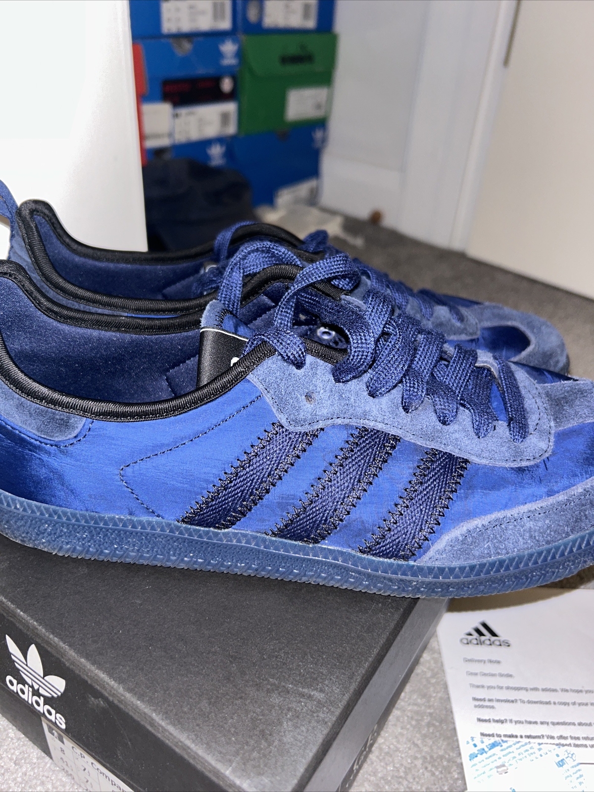 adidas cp company samba blue
