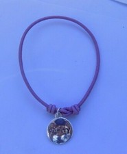 Purple Stretch Band Bracelet with Purity char...