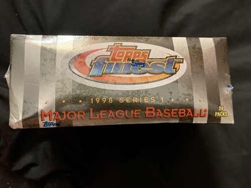 1998 TOPPS FINEST SERIES 1 FACTORY SEALED HOBBY BASEBALL BOX! 24 Packs SCARCE!!! - Picture 3 of 6