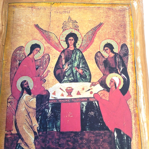The Hospitality of Abraham Archangels Biblical Eastern Orthodox Icon Art - Picture 4 of 7