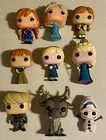Funko Pop! Disney Frozen Set Of 9 Elsa Anna Sven Olaf Kristoff Loose