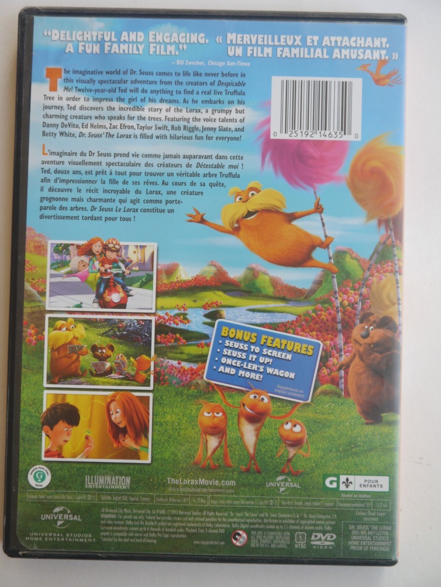 D.6) Dr Seuss' The Lorax. DVD | eBay