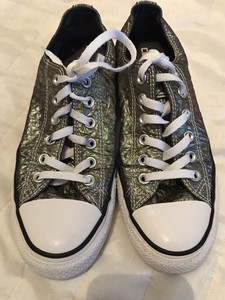 ladies gold converse