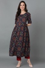 Indian Women Kurta Kurti with Paint Dupatta Indian Ethnic Kurta Tops kurti