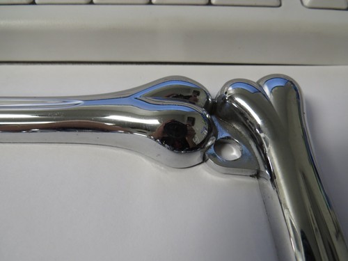 Pilot Automotive Chrome 3D Skull / Flames Motorcycle License Plate Frame WL254-C - Picture 3 of 10