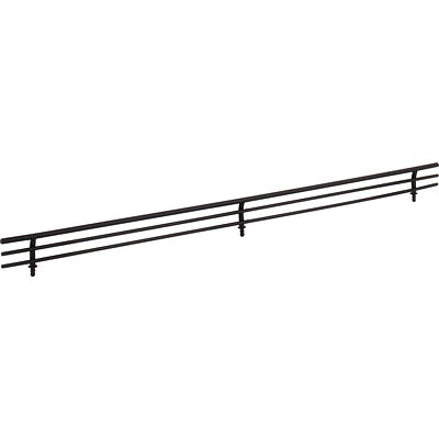 23'' Wide Matte Black Wire Shoe Fence for Shelving