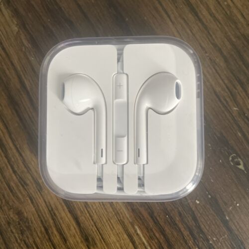 NIB Original Apple Wired iPhone iPad iPod Ear Buds White AIR Buds with Case