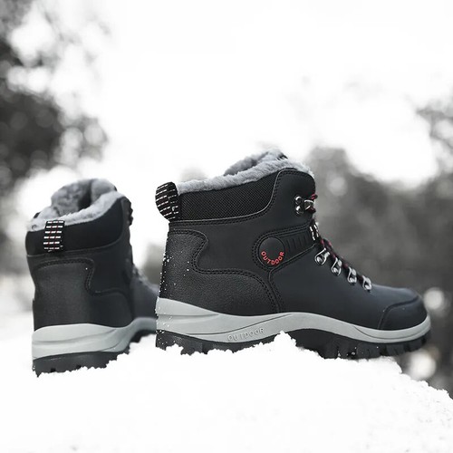Winter Waterproof Sneakers Snow Boots Hiking Boots High Top Non-slip Work Shoes - Picture 11 of 24