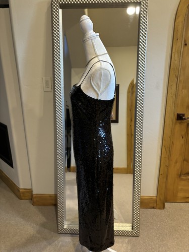 Cami NYC New Black Sequin Midi Dress US Size Medium Retail $525 - Picture 6 of 12