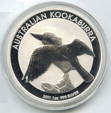 2011 Australian Kookaburra 999 Silver 1 oz Dollar Coin - Elizabeth II - J127 39.00 per troy oz