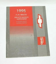 1995 Tahoe Yukon Truck Factory Original Service Repair Manual Supplement #G10