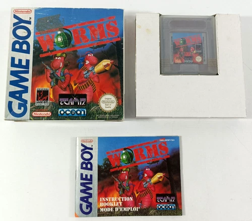 Game Boy Boxed VF Worms Complete Fast Shipping And Tracking