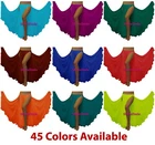 Slit Ruffle Skirt Chiffon Flamenco Belly Dance Gypsy Ruffle Costume | 45 Colors