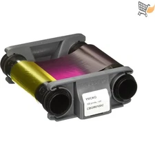 Color Ribbon for ID Card Printer 100 Prints YMCKO for Badgy 100/200