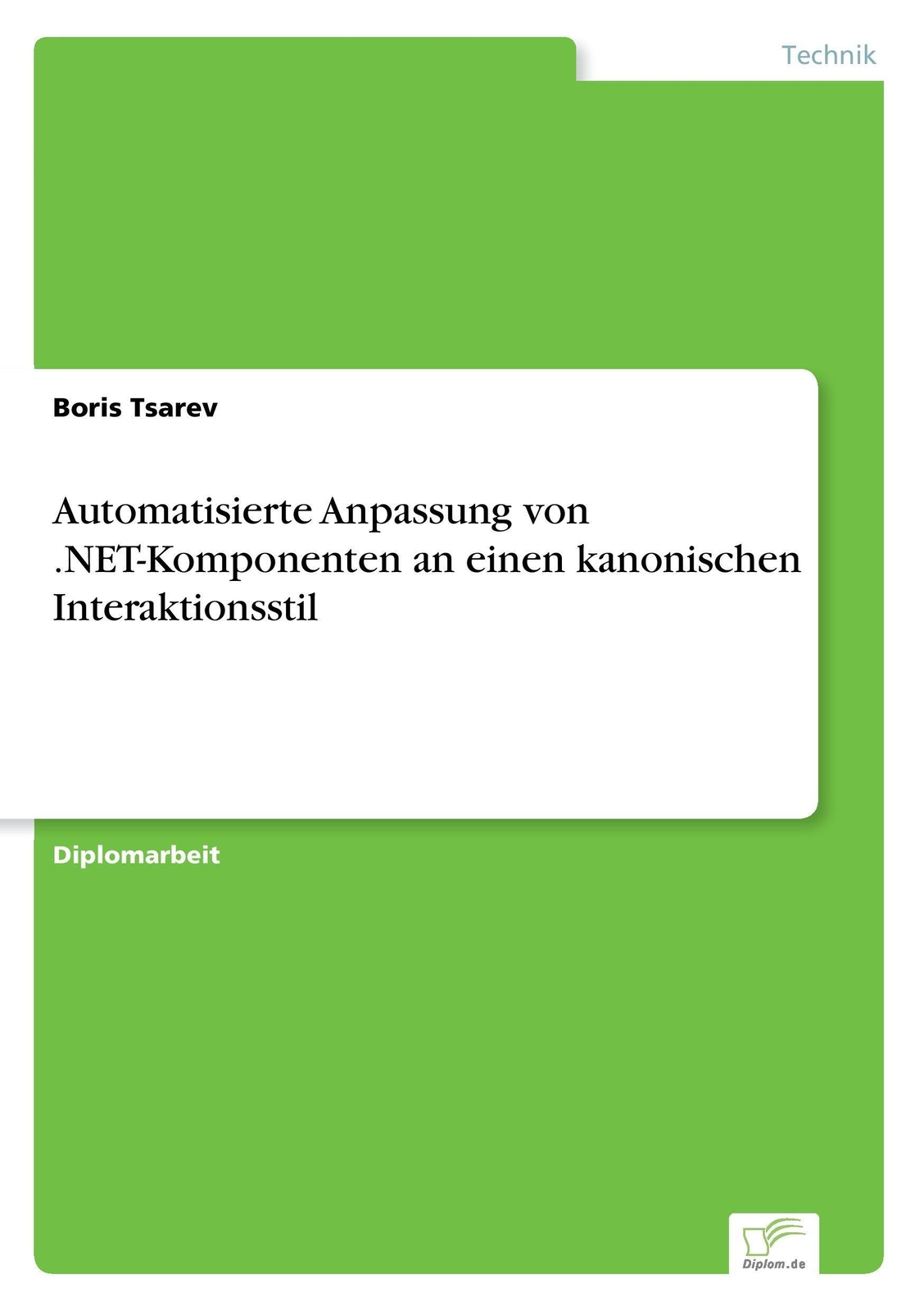 Thumbnail - Boris Tsarev | Automatisierte Anpassung Von .net-komponenten An