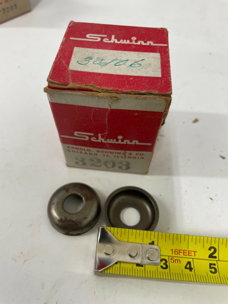 Schwinn Bicycle Scripted Front Hub Bearing Cups 3203 #30106 Set of