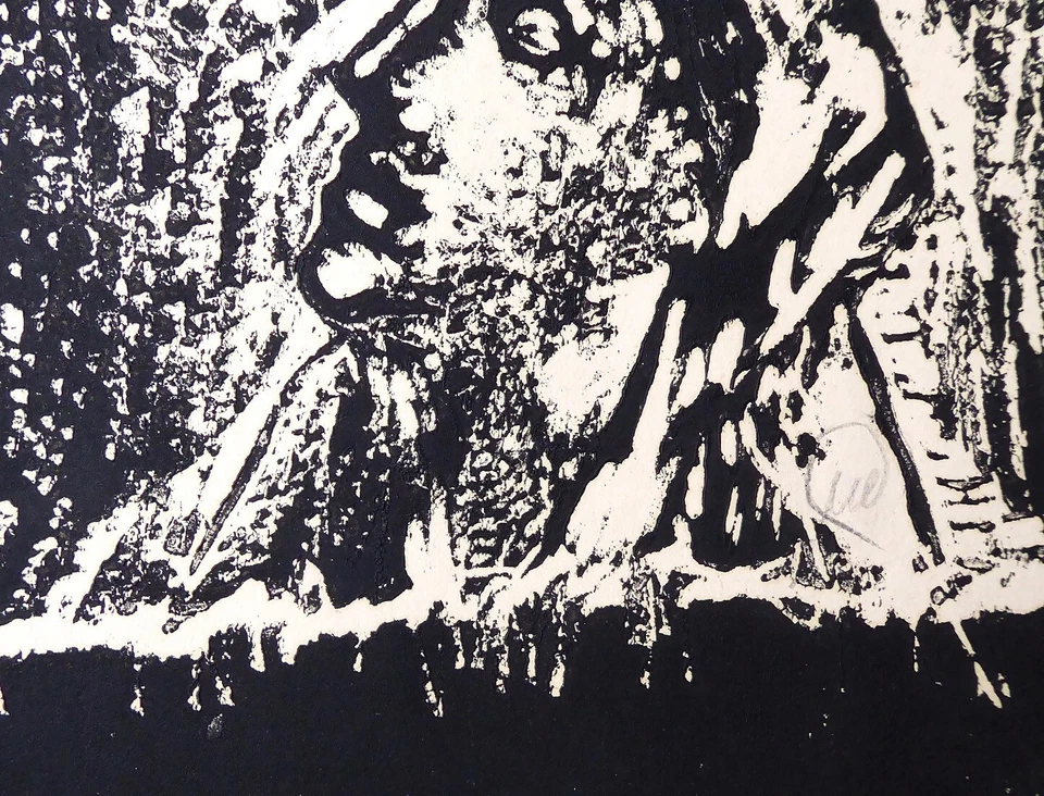 MARKUS LÜPERTZ - OHNE TITEL - AUS: "KRATER UND WOLKE" NR. 6 - LINOLSCHNITT 1990 - Bild 2 von 4