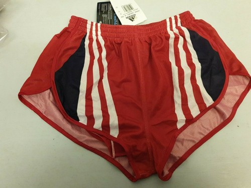 Vintage Adidas Womens Shorts Sprinter UK 6 8 10 Running Retro Glanz 80's (MM) - Afbeelding 1 van 12