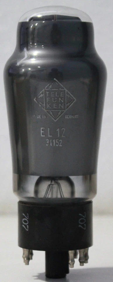 EL12 Telefunken tubo Alemania tubos de alimentación válvula 1 pieza Foto 2 de 4