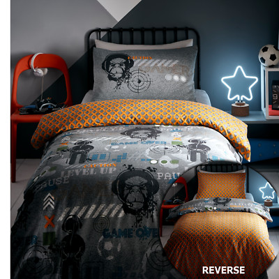 Bettbezug Set Gaming Quilt Bettwäsche Wende Kinder Bettwäsche Glow in the Dark