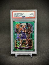 Shaquille O'Neal 2020 Panini Prizm Green Pulsar Prizm /25 SSP PSA 10 Lakers